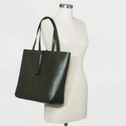 Buy 🔥 Small Reversible Tote 👜 Handbag - A New Day™ Black/brown 🔥