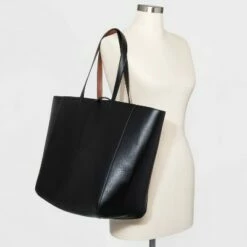 Top 10 🔔 Reversible Tote 👜 Handbag - A New Day™ Black/brown ✔️