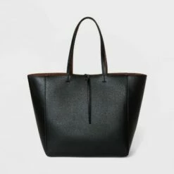 Top 10 🔔 Reversible Tote 👜 Handbag - A New Day™ Black/brown ✔️ -A New Day Sales 2022 unnamed file 2253