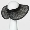 Outlet 🌟 Women's Wide Brim Straw Visor Hat - A New Day™ Black ⌛