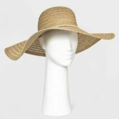 Brand new ⌛ Women's Wide Brim Straw Hat - A New Day™ Black 🎁 -A New Day Sales 2022 unnamed file 2290