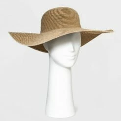Cheapest 👏 Women's Wide Brim Straw Hat - A New Day™ Natural/brown 🔔 -A New Day Sales 2022 unnamed file 2295