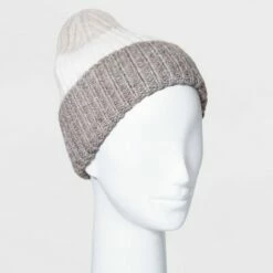 Brand new 🔥 Women's Color Block Beanie - A New Day™ Gray/green 🥰 -A New Day Sales 2022 unnamed file 2304
