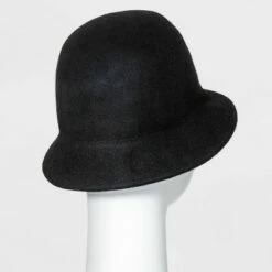 Flash Sale 👏 Women's Felt Cloche Hat - A New Day™ Black 😉