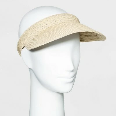 Best deal 🤩 Women's Straw Visor Hat - A New Day™ Natural ⌛ 4 Best deal 🤩 Women's Straw Visor Hat - A New Day™ Natural ⌛ - Image 2