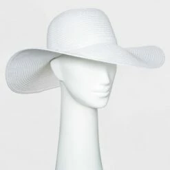 Outlet ⭐ Women's Packable Essential Straw Floppy Hat - A New Day™ Natural ✔️ -A New Day Sales 2022 unnamed file 2353