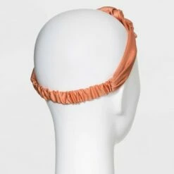 Wholesale ⌛ Textured Satin Knot Headband - A New Day™ Orange 👍