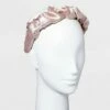 Flash Sale 👍 Satin Puff Scrunch Headband - A New Day™ Tan ✨ -A New Day Sales 2022 unnamed file 2398