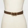 Best Pirce 👏 Women's Double Buckle Belt - A New Day™ Brown 🎁 -A New Day Sales 2022 unnamed file 246