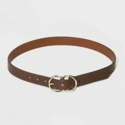 Best Pirce 👏 Women's Double Buckle Belt - A New Day™ Brown 🎁 -A New Day Sales 2022 unnamed file 248
