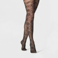 Best Pirce ✨ Women's Rose Garden Tights - A New Day™ Black ✨ -A New Day Sales 2022 unnamed file 2582