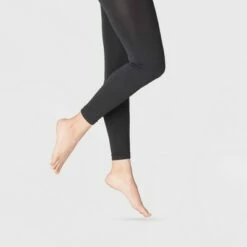 Hot Sale ✨ Women's 120D Blackout Footless Tights - A New Day™ Black 😍 -A New Day Sales 2022 unnamed file 2608