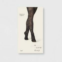 A New Day Sales 2022 39 Discount 🤩 Women's Airy Floral Tights - A New Day™ Black 🤩