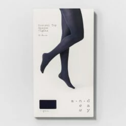 Best reviews of 🌟 Women's 50D Opaque Control Top Tights - A New Day Navy 🛒