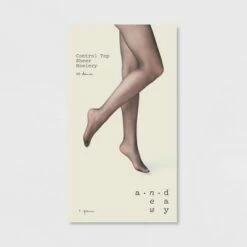 Discount 🥰 Women's 20D Sheer High-Waisted Control Top Tights - A New Day™ Black 🎁