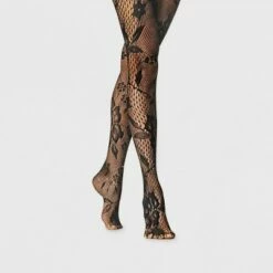 Deals ✔️ Women's Mixed Net Floral Tights - A New Day Black 👏 -A New Day Sales 2022 unnamed file 2734