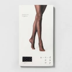 Best Pirce 🥰 Women's Clean Herringbone Tights - A New Day Black ❤️
