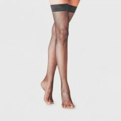 Best deal 💯 Women's Fishnet Thigh Highs - A New Day™ Black 👍 -A New Day Sales 2022 unnamed file 2763