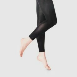 Buy 😉 Women's 50D Opaque Footless Tights -A New Day™ Black 😉 -A New Day Sales 2022 unnamed file 2773