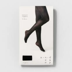 Budget ❤️ Women's 2pk 50D Opaque Tights - A New Day Black 😀