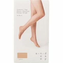 Outlet ✔️ Women's 20D Sheer Control Top Tights - A New Day™ Honey Beige 😉