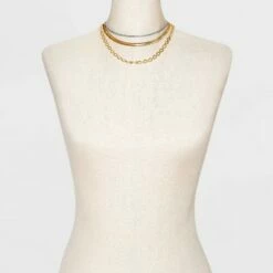 Cheap 👍 Chain Necklace Set 3pc - A New Day™ Rust 🤩