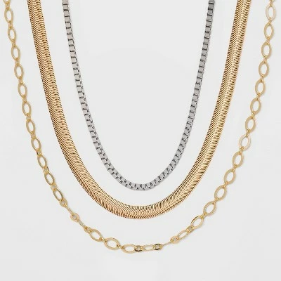 Cheap 👍 Chain Necklace Set 3pc - A New Day™ Rust 🤩 6 Cheap 👍 Chain Necklace Set 3pc - A New Day™ Rust 🤩 - Image 4