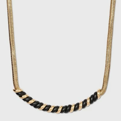 Best Pirce 🤩 Snake Chain Necklace - A New Day™ Black 🎉 8 Best Pirce 🤩 Snake Chain Necklace - A New Day™ Black 🎉 - Image 6