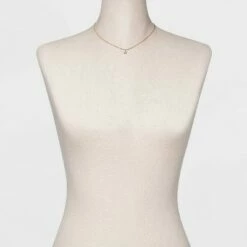 Best reviews of ⭐ 14K Gold Plated Cubic Zirconia Herringbone Bezel Chain Necklace - A New Day™ ✨