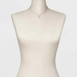 Deals ❤️ 14K Gold Plated Cubic Zirconia Design Pendant Necklace - A New Day™ 👍