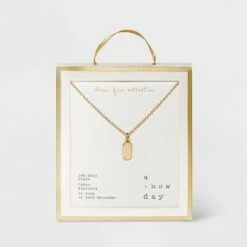 Deals ❤️ 14K Gold Plated Cubic Zirconia Design Pendant Necklace - A New Day™ 👍 -A New Day Sales 2022 unnamed file 2888