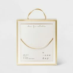 Top 10 🌟 14K Gold Plated Herringbone Chain Necklace - A New Day™ ⌛ -A New Day Sales 2022 unnamed file 2892