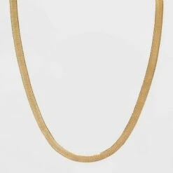 Hot Sale 🥰 Herringbone Chain Necklace - A New Day™ Gold ✨ -A New Day Sales 2022 unnamed file 2902