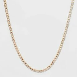 Deals 👏 Crystal Rhinestone Chain Necklace - A New Day™ Gold 🤩 -A New Day Sales 2022 unnamed file 2917