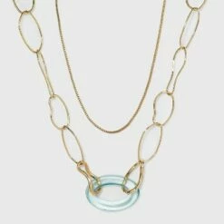 Outlet 🛒 Layered Link Chain Necklace - A New Day™ Gold ⌛ -A New Day Sales 2022 unnamed file 2938
