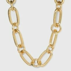 New 🥰 Chunky Oval Open Chain Necklace - A New Day™ Gold 🎁 -A New Day Sales 2022 unnamed file 2941