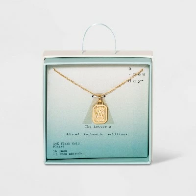 New ๐ Silver Plated Initial Tag Pendant Necklace - A New Dayโข Gold ๐ 8 New ๐ Silver Plated Initial Tag Pendant Necklace - A New Dayโข Gold ๐ - Image 6