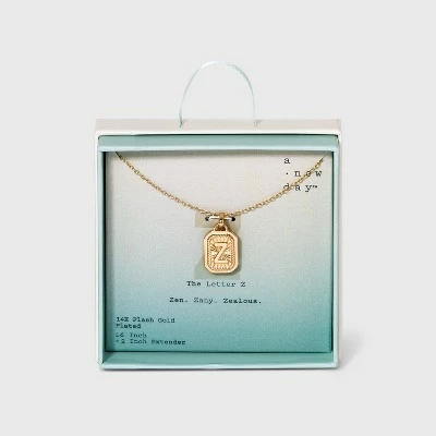 New ๐ Silver Plated Initial Tag Pendant Necklace - A New Dayโข Gold ๐ 33 New ๐ Silver Plated Initial Tag Pendant Necklace - A New Dayโข Gold ๐ - Image 31