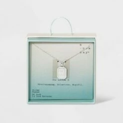 Outlet 🔥 Silver Plated Initial Tag Pendant Necklace - A New Day™ 🧨 -A New Day Sales 2022 unnamed file 3020