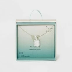 Outlet 🔥 Silver Plated Initial Tag Pendant Necklace - A New Day™ 🧨 -A New Day Sales 2022 unnamed file 3037