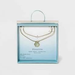 Cheapest 🧨 Silver Plated Layered Gold Necklace - A New Day™ Strawberry Quartz 🔥 -A New Day Sales 2022 unnamed file 3074