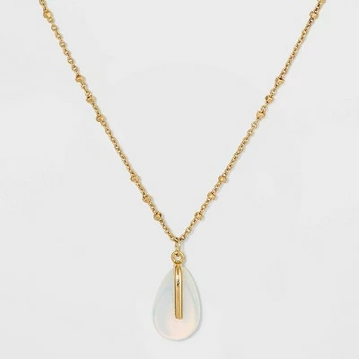 Best deal ๐ฅฐ Silver Plated Opalite Pendant Necklace - A New Day™ Gold ๐ 3 Best deal ๐ฅฐ Silver Plated Opalite Pendant Necklace - A New Day™ Gold ๐