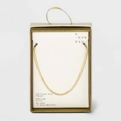 Cheapest 👍 Sterling Silver Herringbone Chain Necklace - A New Day™ 💯 -A New Day Sales 2022 unnamed file 3111