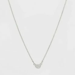 Best Pirce 🤩 Bezel Gem Necklace - A New Day™ Gold 🧨 -A New Day Sales 2022 unnamed file 3118