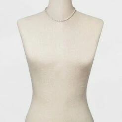 New 🌟 Twisted Chain Short Necklace - A New Day™ Silver 🥰