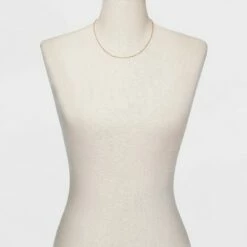 Brand new 😍 Flat Beaded and Link Chain Duo Necklace - A New Day™ Gold 🎉