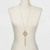 Promo 🧨 Filigree and Tassel Long Statement Necklace - A New Day™ Gold 🤩 -A New Day Sales 2022 unnamed file 3176
