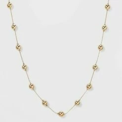 Cheapest 👏 Brass Beaded Necklace - A New Day™ Gold 🎉 -A New Day Sales 2022 unnamed file 3181