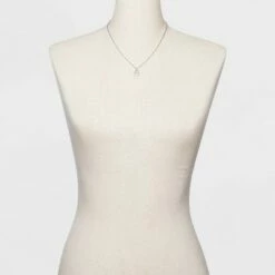 Best Pirce 🥰 Silver Plated Padlock Heart Pendant Necklace - A New Day™ Silver 👏