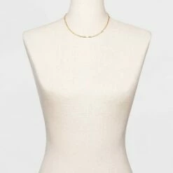 Wholesale 💯 Paper Clip Chain Short Necklace - A New Day™ Gold 🌟